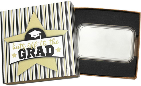 SilverTowne Natural Kraft Paper Gift Box with Grad Star Box Sleeve & Capsule - Product Packaging [Add $7.00]